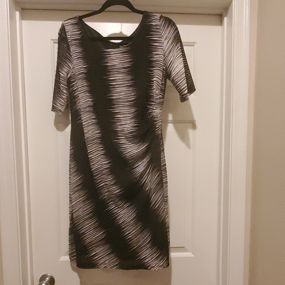 Black and White Static Dress